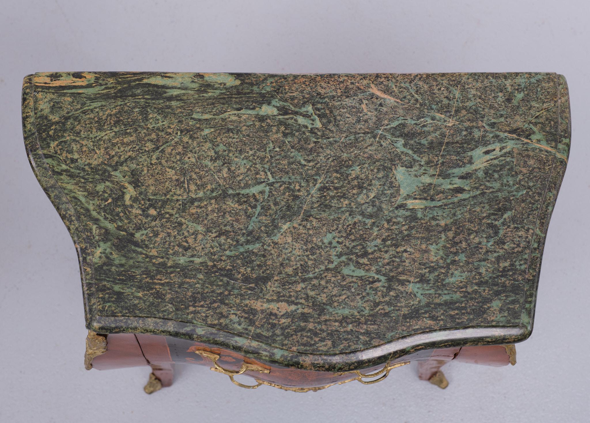 Louis XVI Style Nightstands Marble Tops Italian, 1950s For Sale 1