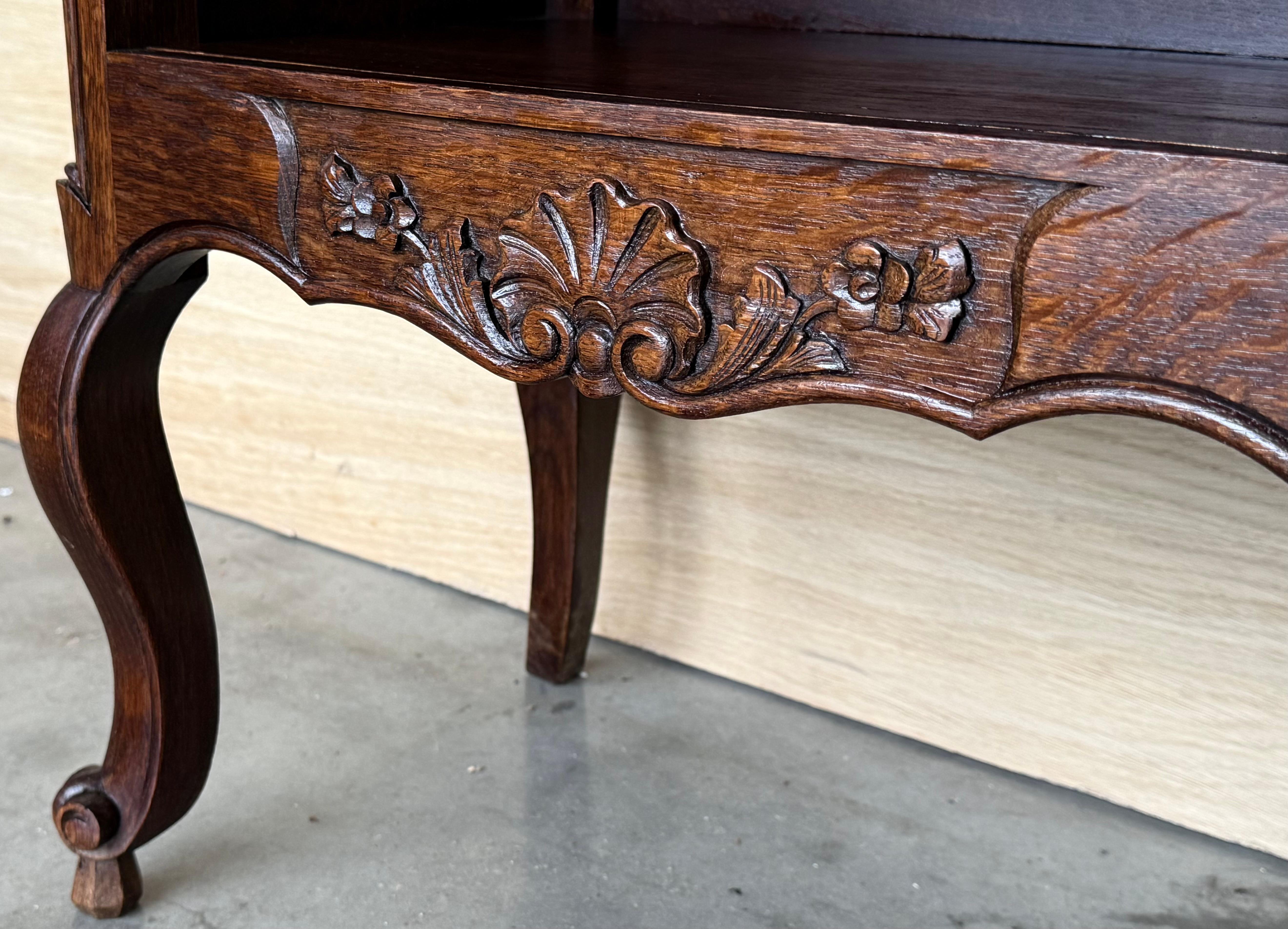 Tables de nuit de style Louis XVI avec tiroirs et pieds cabriole, années 1960, lot de 2 en vente 4