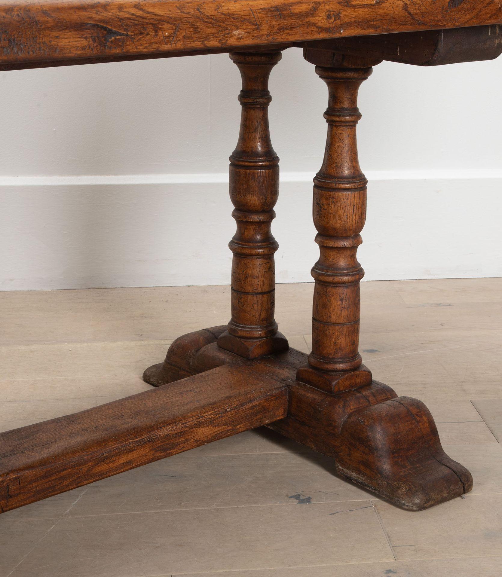 Early 20th Century French Louis XVI Style Oak Refectory Table For Sale 7