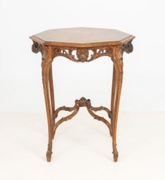 Louis XVI Style Octagonal Walnut Occasional Table