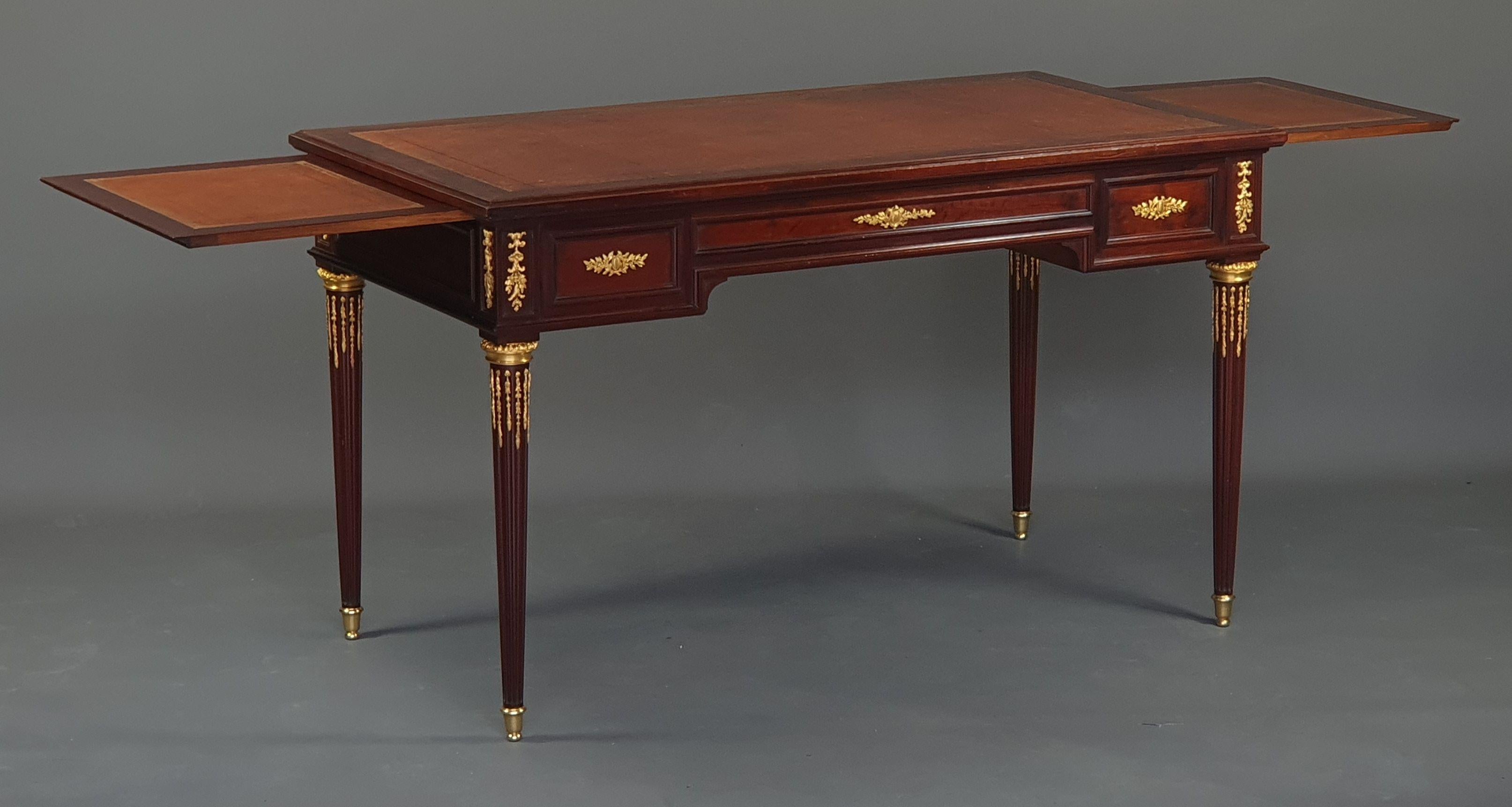 19th Century Louis XVI Style Office Furniture Stamped Lalande in Paris