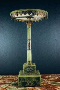 Louis XVI-Style Onyx, Gilt Bronze, and Champleve Louis XVI-Style Onyx, Gilt Bronze, and Champleve