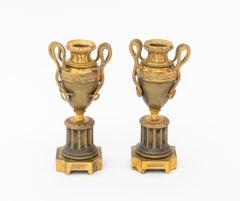 Louis XVI Style Ormolu Bronze Cassolettes, Pair