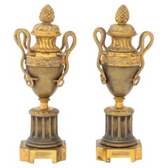 Louis XVI Style Ormolu Bronze Cassolettes, Pair