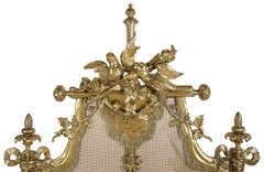 Louis XVI Style Ormolu Fire Screen, 19th Century