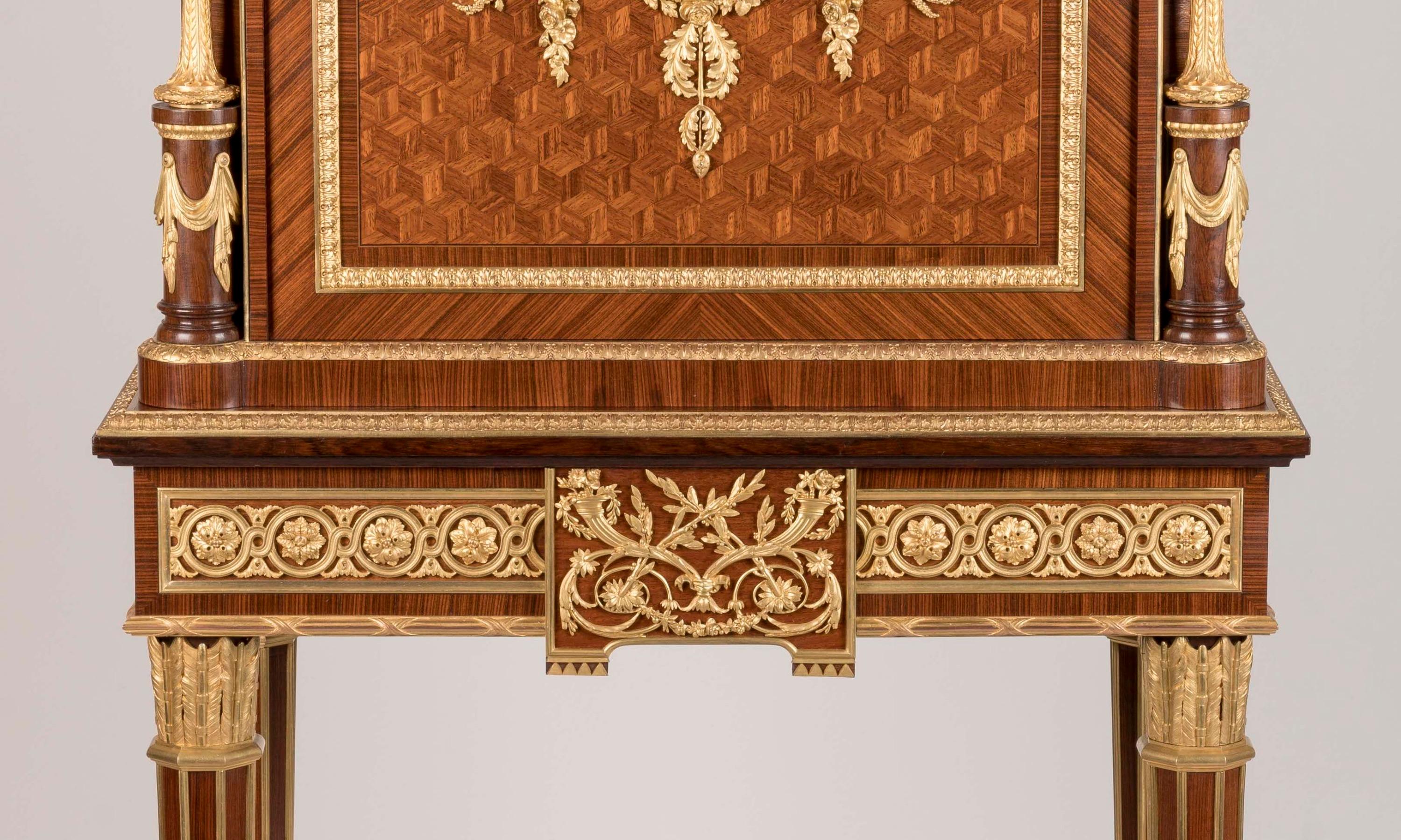 Cabinet in legno di Re in stile Luigi XVI con montatura in ormù di François Linke in vendita 4