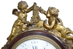 Orologio a cassa lunga montato in ormolu in stile Luigi XVI, 1860, di Balthazar, Paris