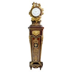 Louis XVI Style Ormolu Mounted Long Case Clock, 1860, by Balthazar, Paris