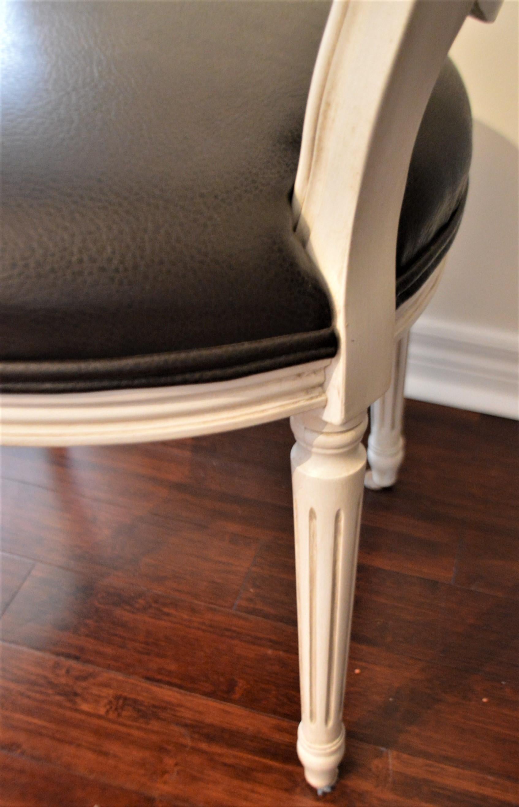 Louis XVI Style Oval Back Dining Chair for custom order In New Condition For Sale In Oakville, ON