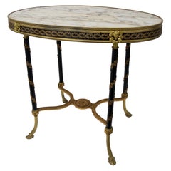 Louis XVI Style Oval Gueridon Table