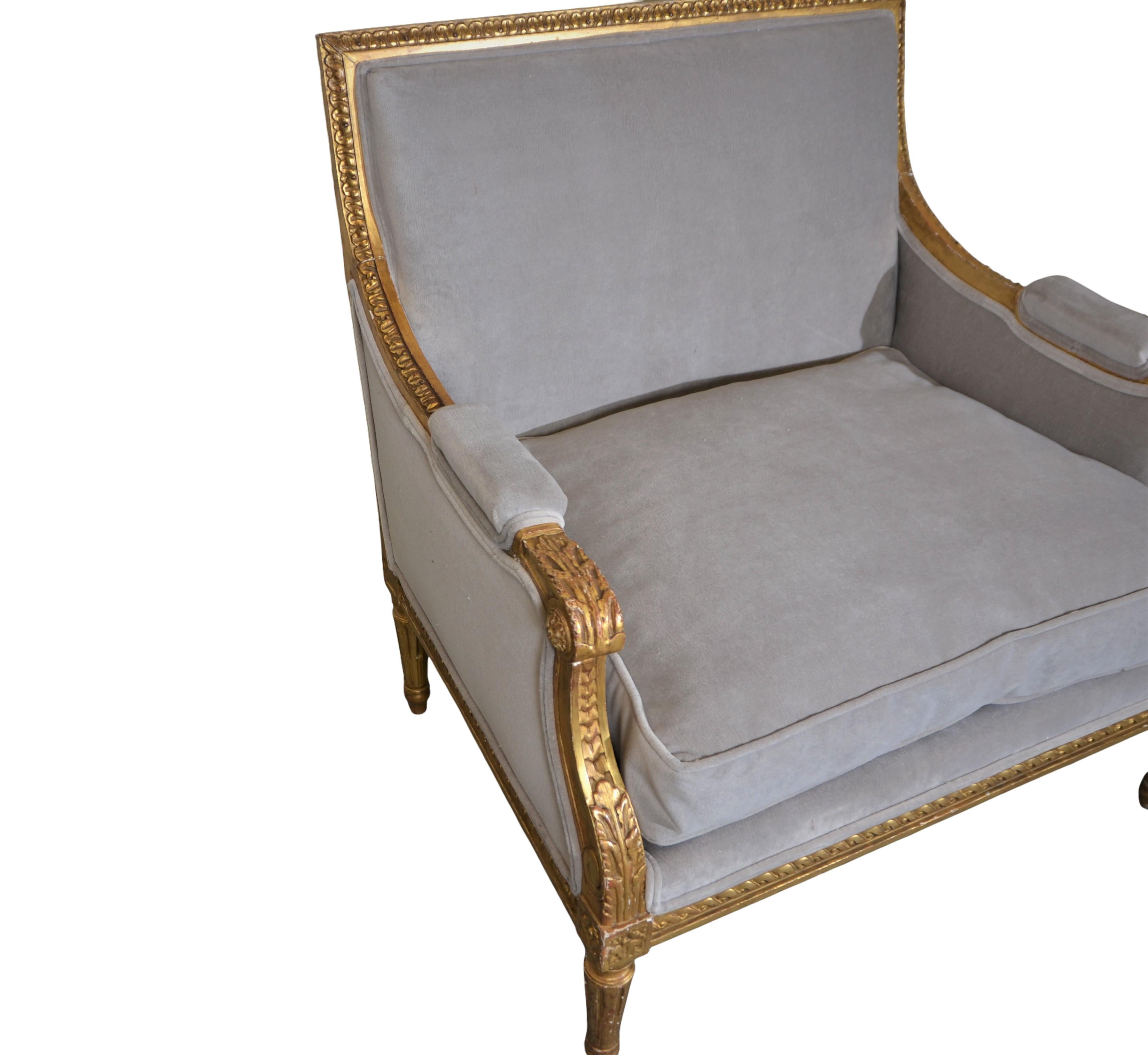Louis XVI Style Oversize Accent Chair In Good Condition In Pomona, CA