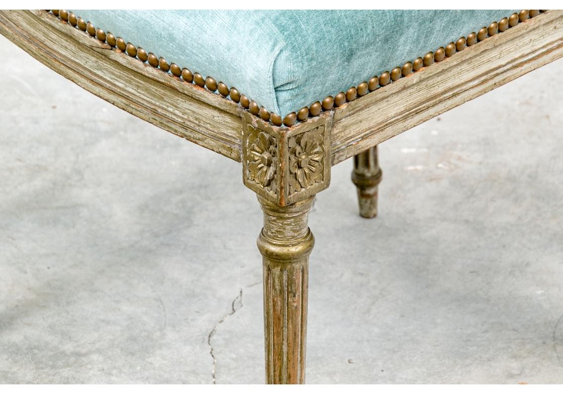 Laiton Chaise d'appoint décorée à la peinture de style Louis XVI en vente