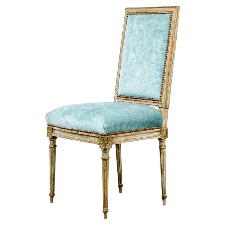 Louis XVI Style Paint Decorated Side Chair