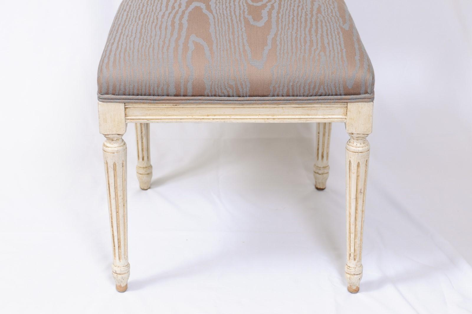 Louis XVI Style Paint Decorated Side Chairs For Sale 5