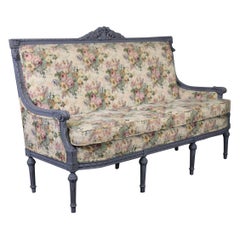 Louis XVI Stil Farbe dekoriert Sofa Settee Love Seat Sofa