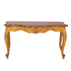 Louis XVI Style Painted and Gilt Console, France, circa 1860
