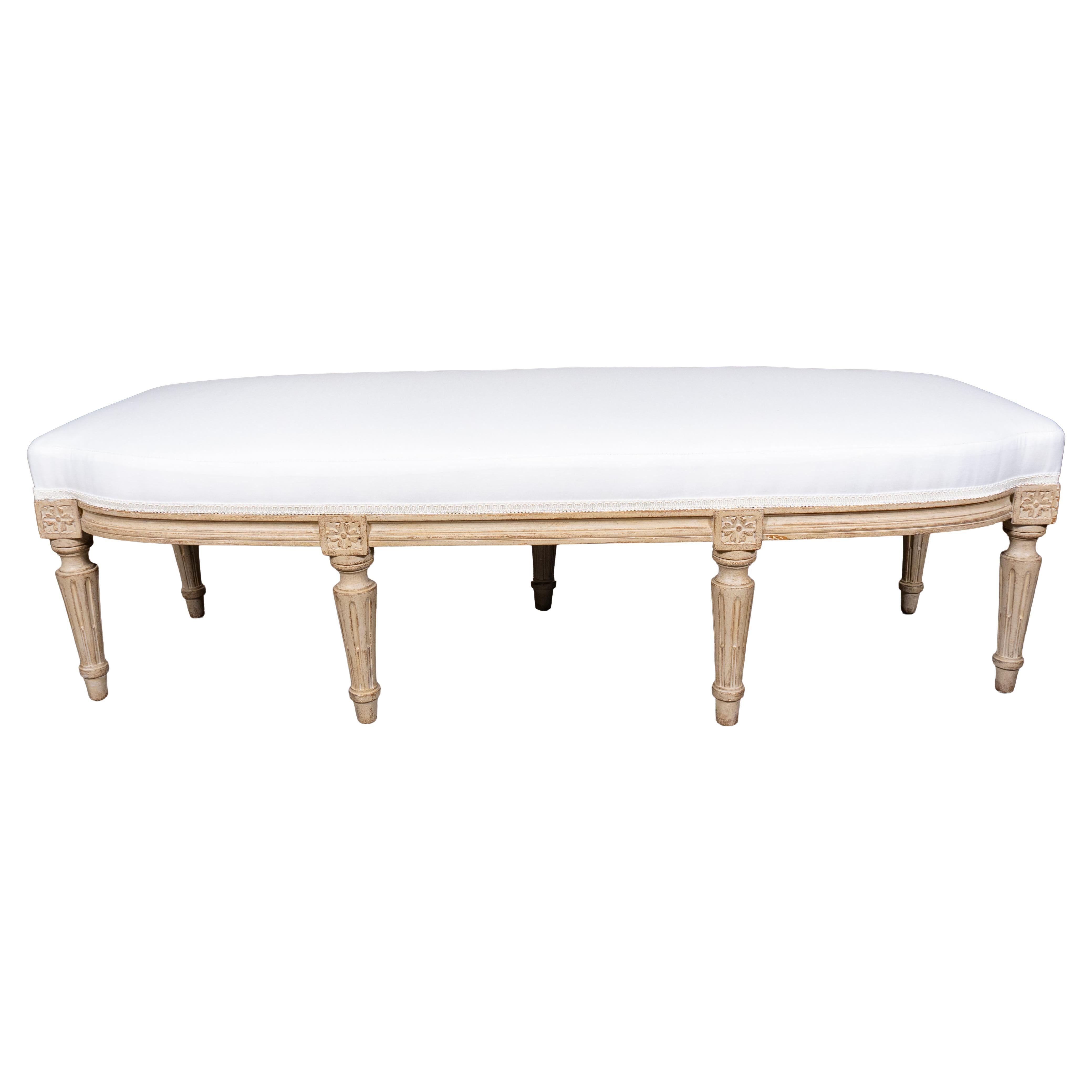 Louis XVI Style Painted Bench en venta