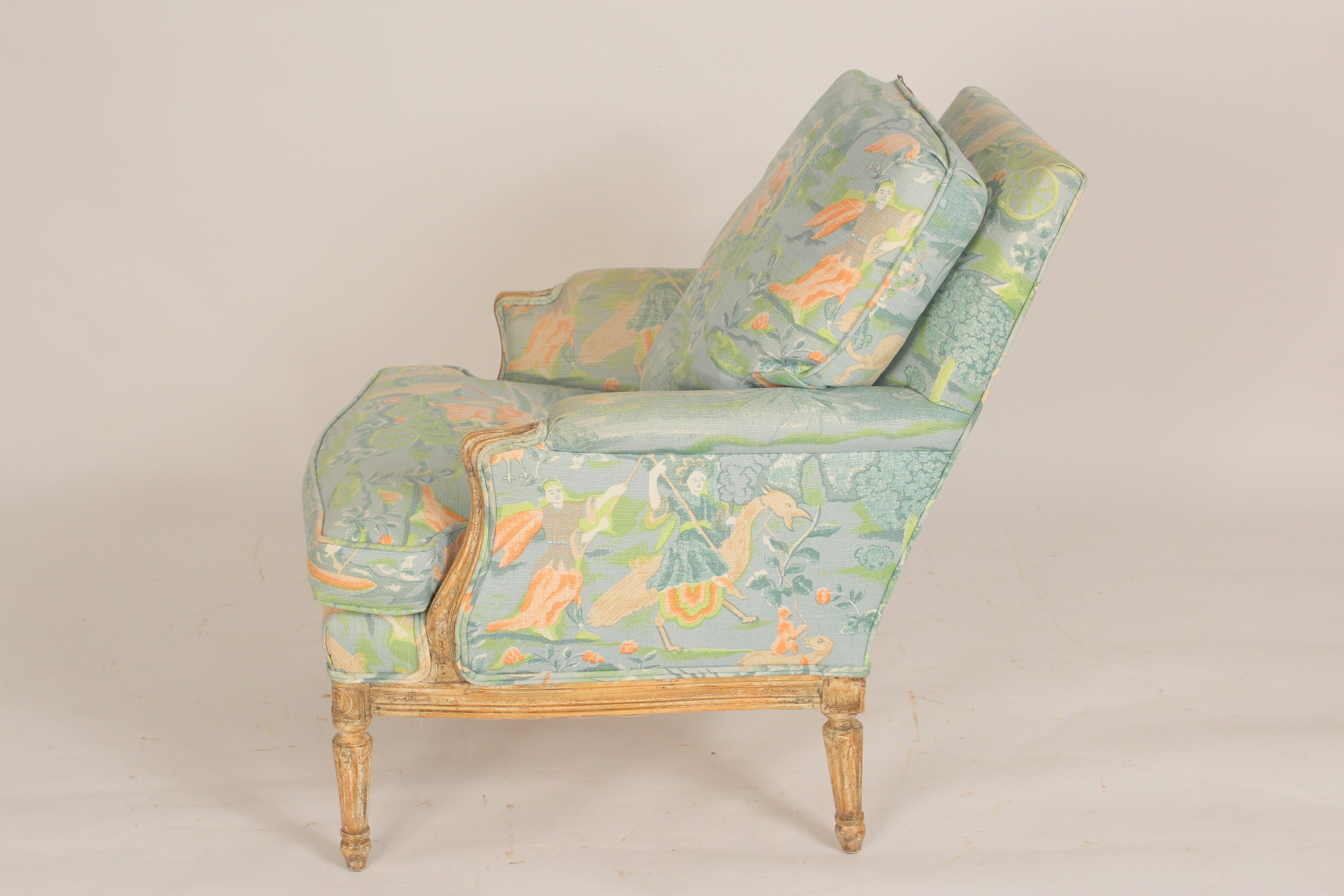 Unknown Louis XVI Style Painted Bergere