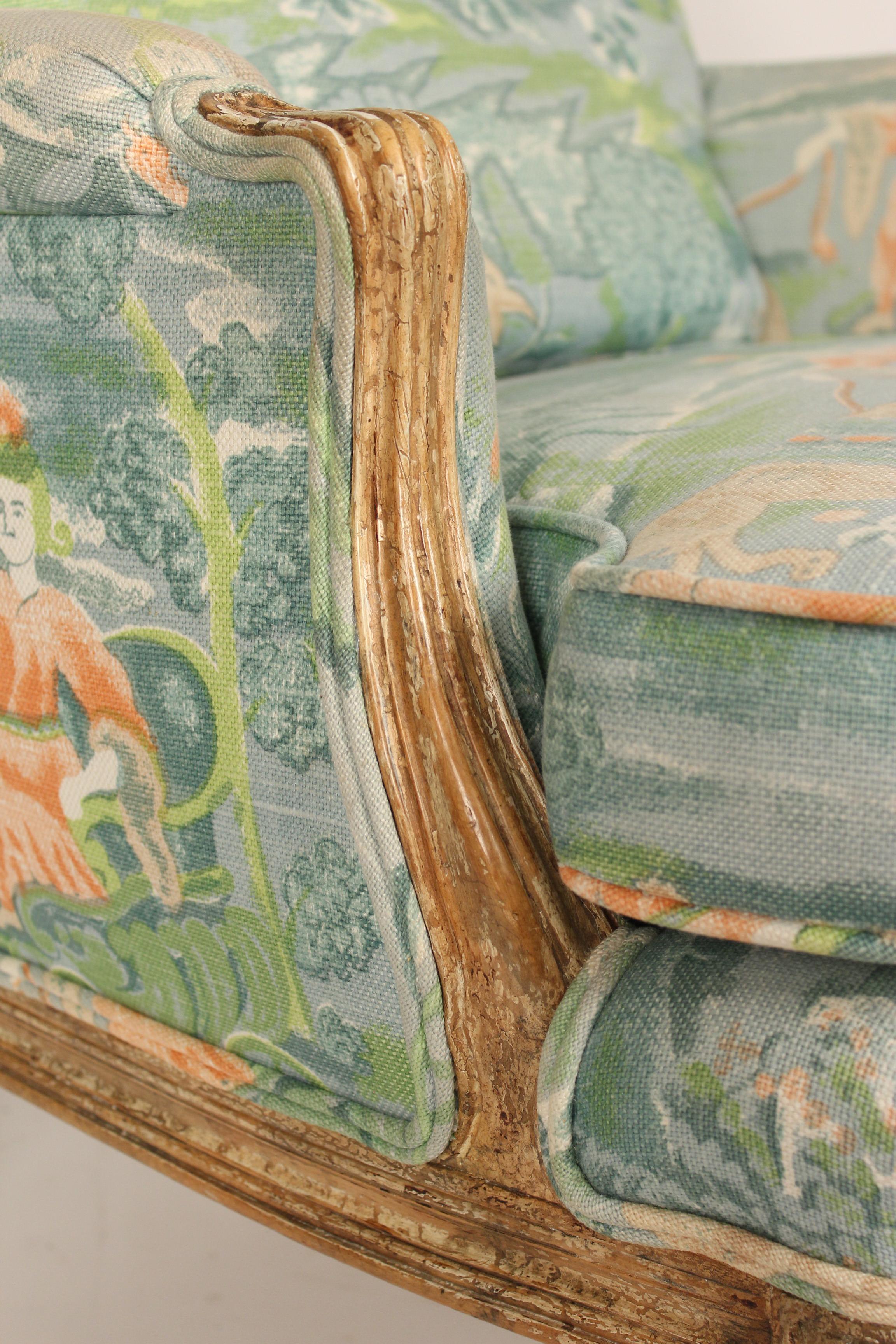 Louis XVI Style Painted Bergere 2