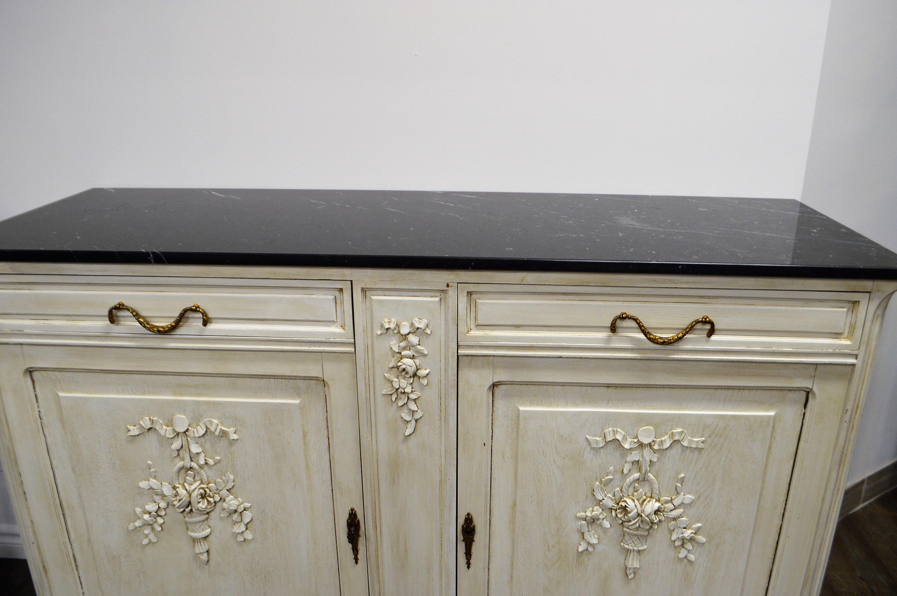 Louis XVI Style Painted Buffet 2