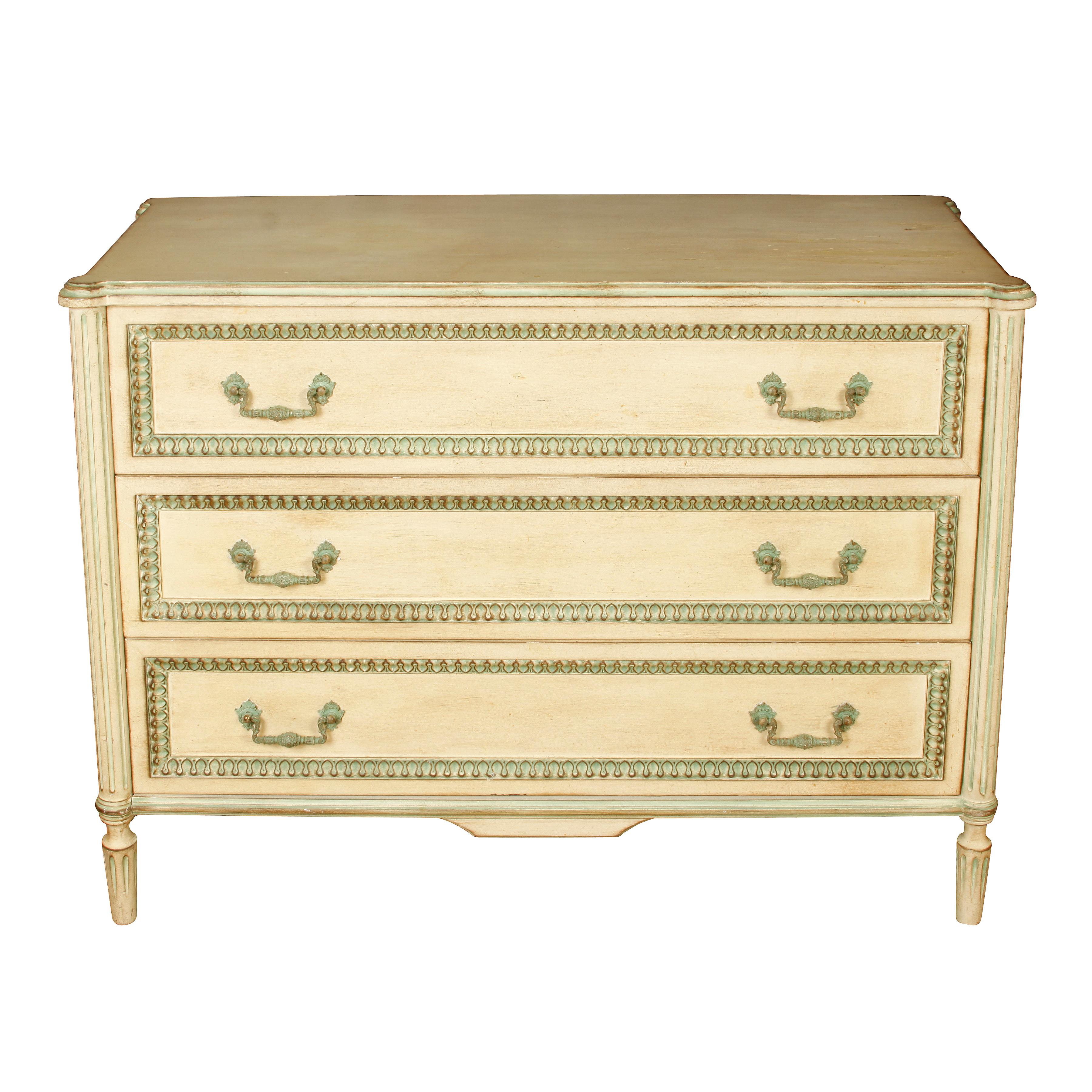 Louis XVI Style Painted Chest