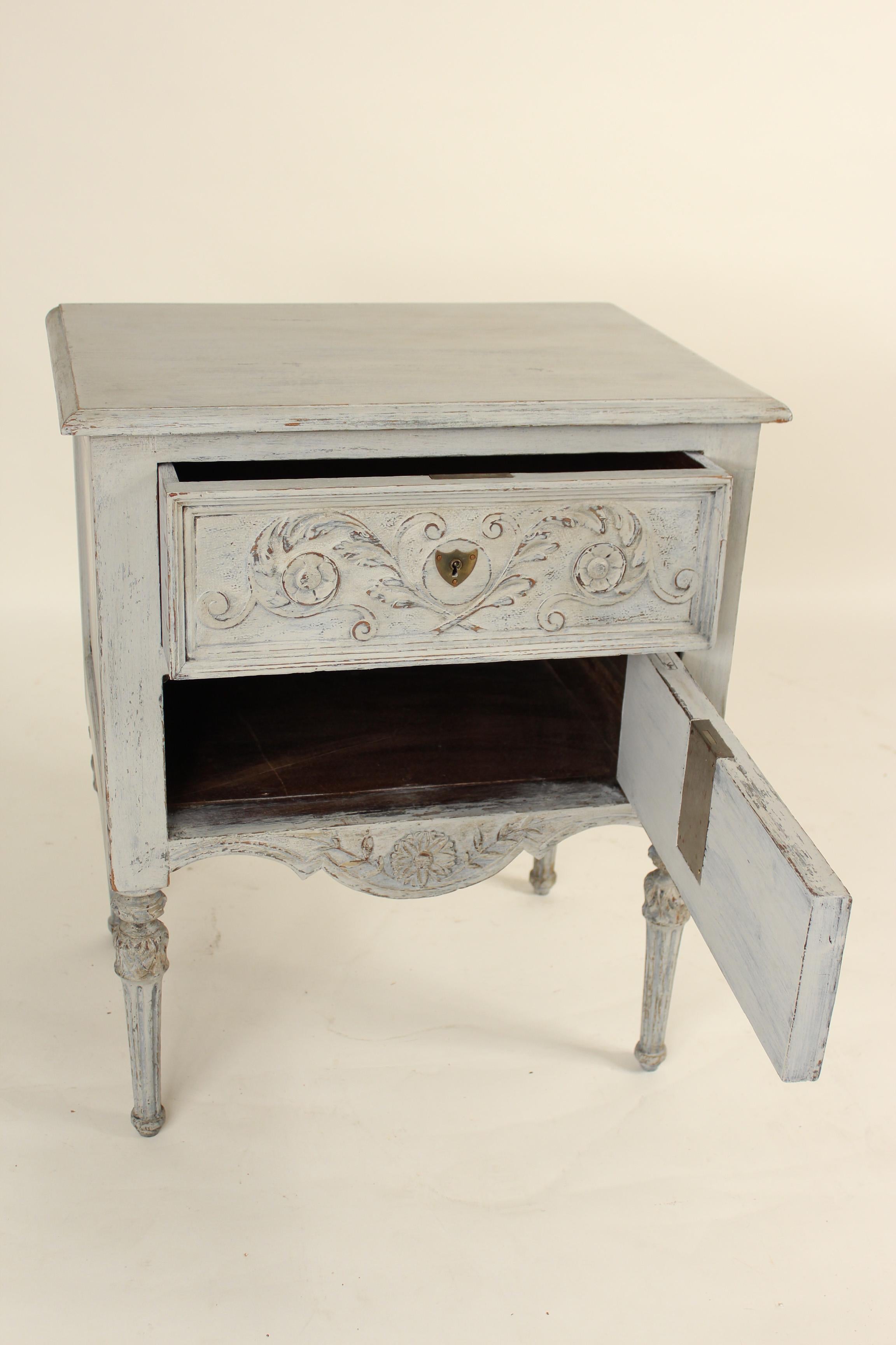 Louis XVI Style Painted Chest of Drawers 1