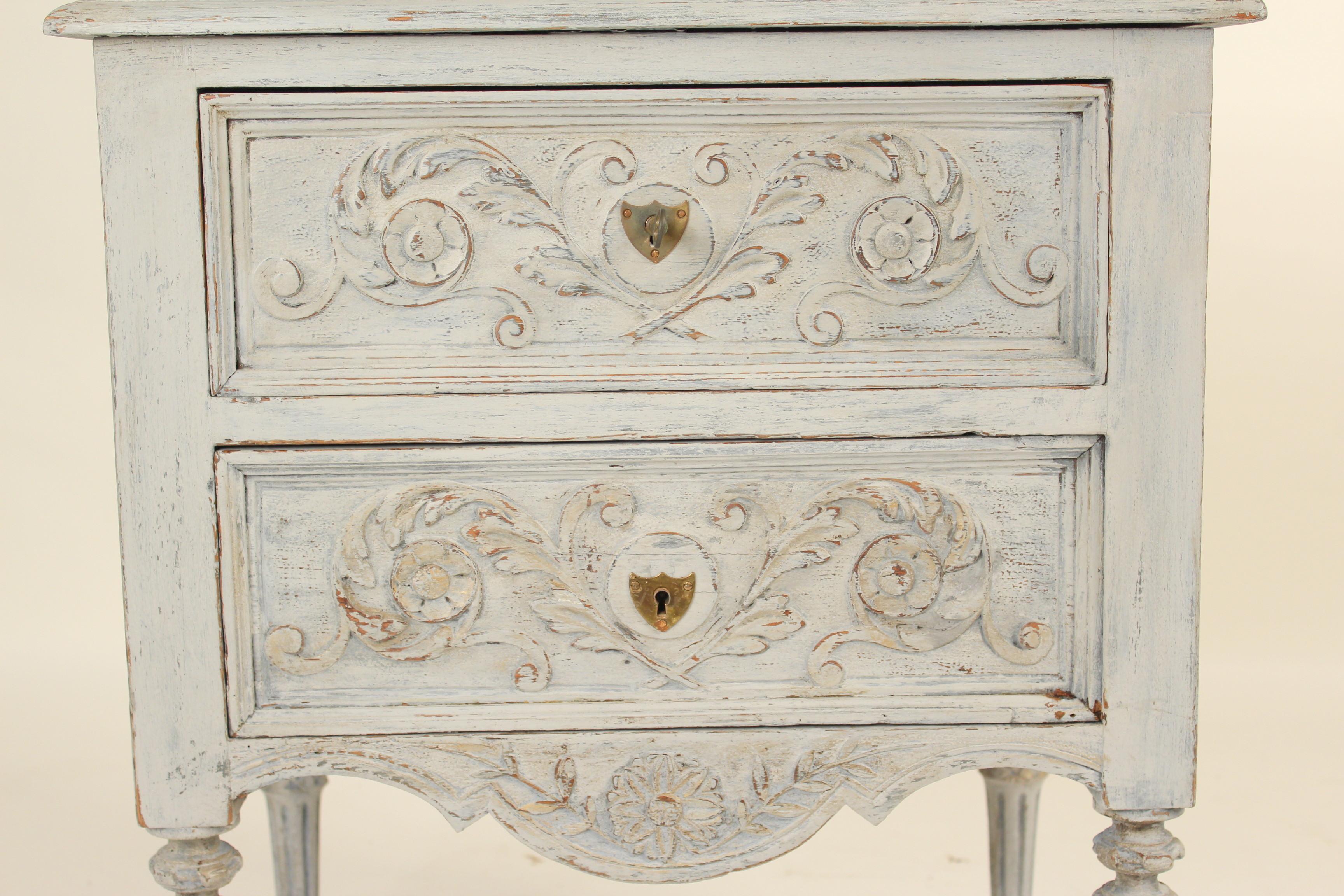Louis XVI Style Painted Chest of Drawers 2