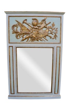 Louis XVI Style Painted Console and Mirror