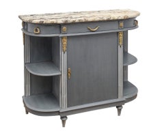 Louis XVI Style Painted Demilune Buffet