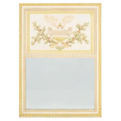 Louis XVI Style Painted & Giltwood Boiserie Mirror