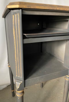 Louis XVI Style Painted Metal Nightstand