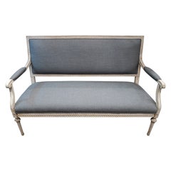 Louis XVI Style Painted Settee