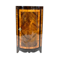 Antique Louis XVI Style Corner Cabinet, France with Marble Plate