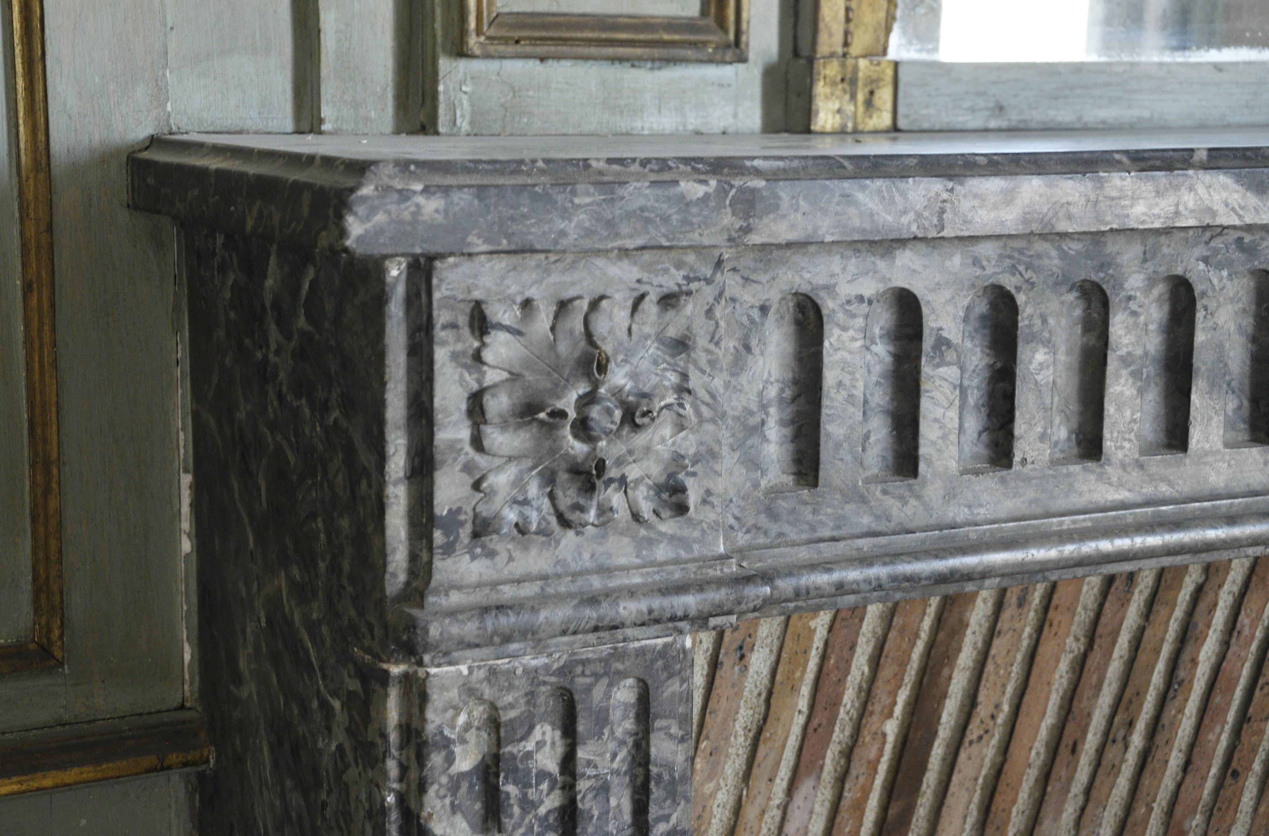 Louis XVI Style Paneling with Louis XVI Period Mantel and Trumeau For Sale 8