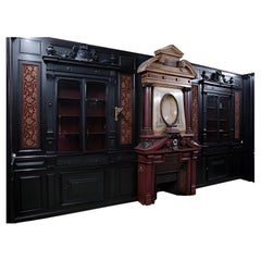 Louis XVI Style Panelling with Louis XVI Period Mantel and Trumeau