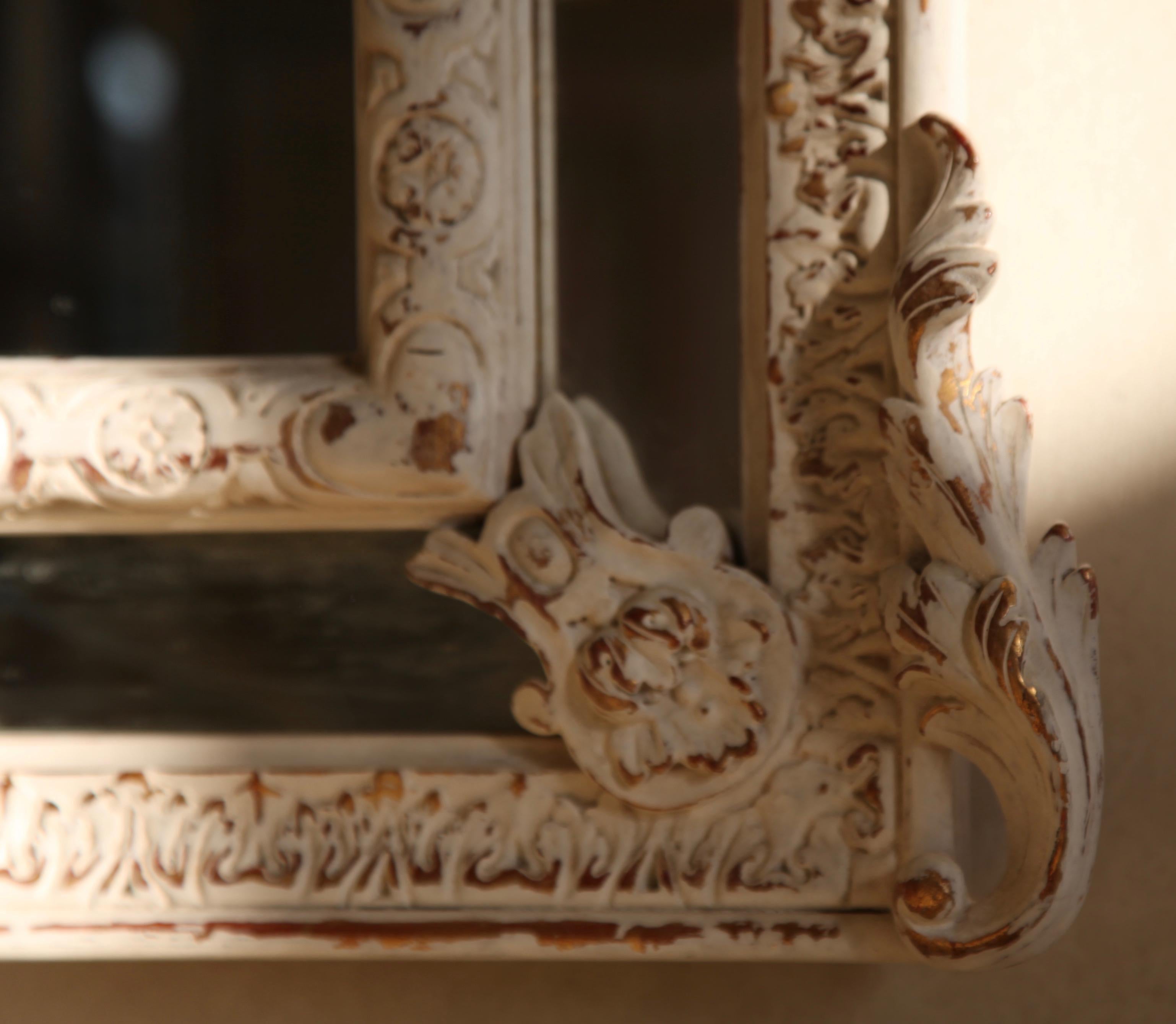Contemporary Louis XVI Style Parclose Mirror Made by La Maison London For Sale