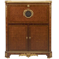 Antique Louis XVI Style Parquetry Secrétaire, circa 1890