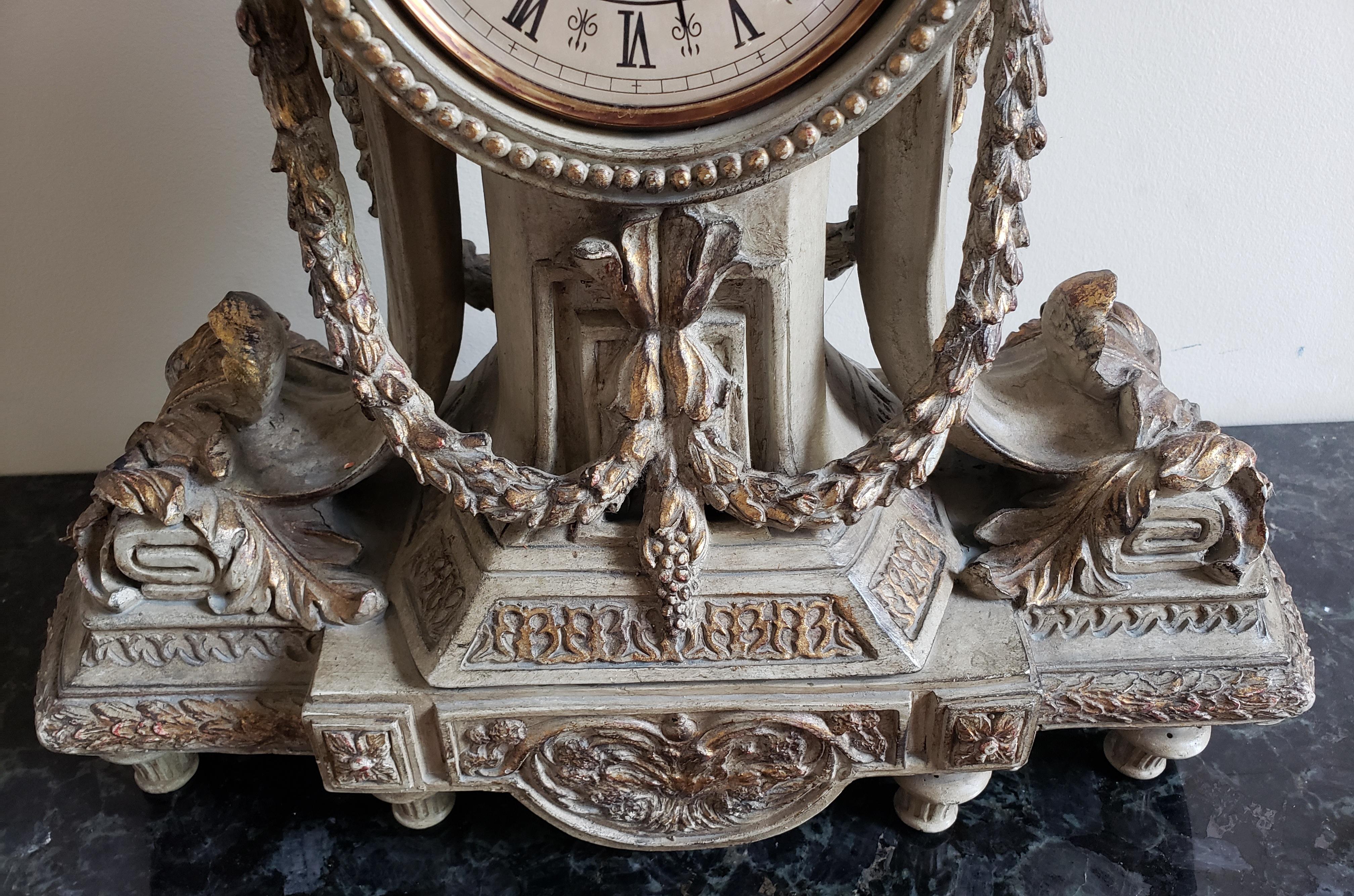 Louis XVI-Stil Teilweise vergoldet montierte Uhr (Louis XVI.) im Angebot