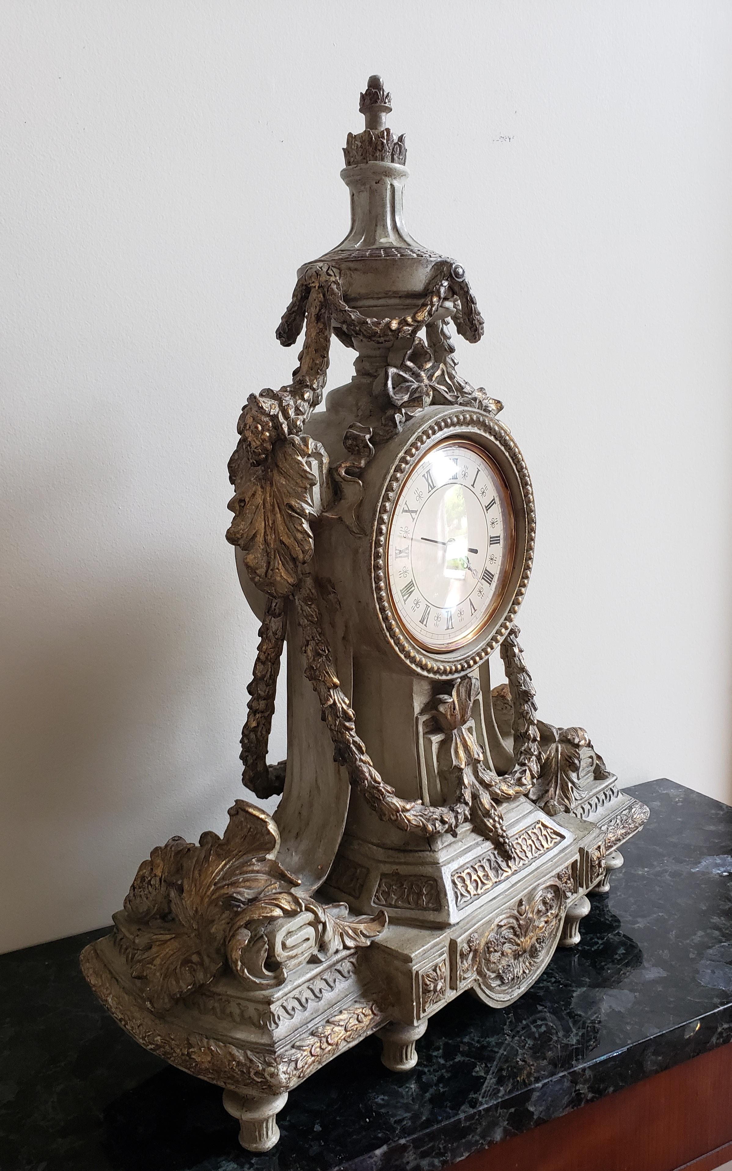 Louis XVI Style Partial Gilt Mounted Clock For Sale 3