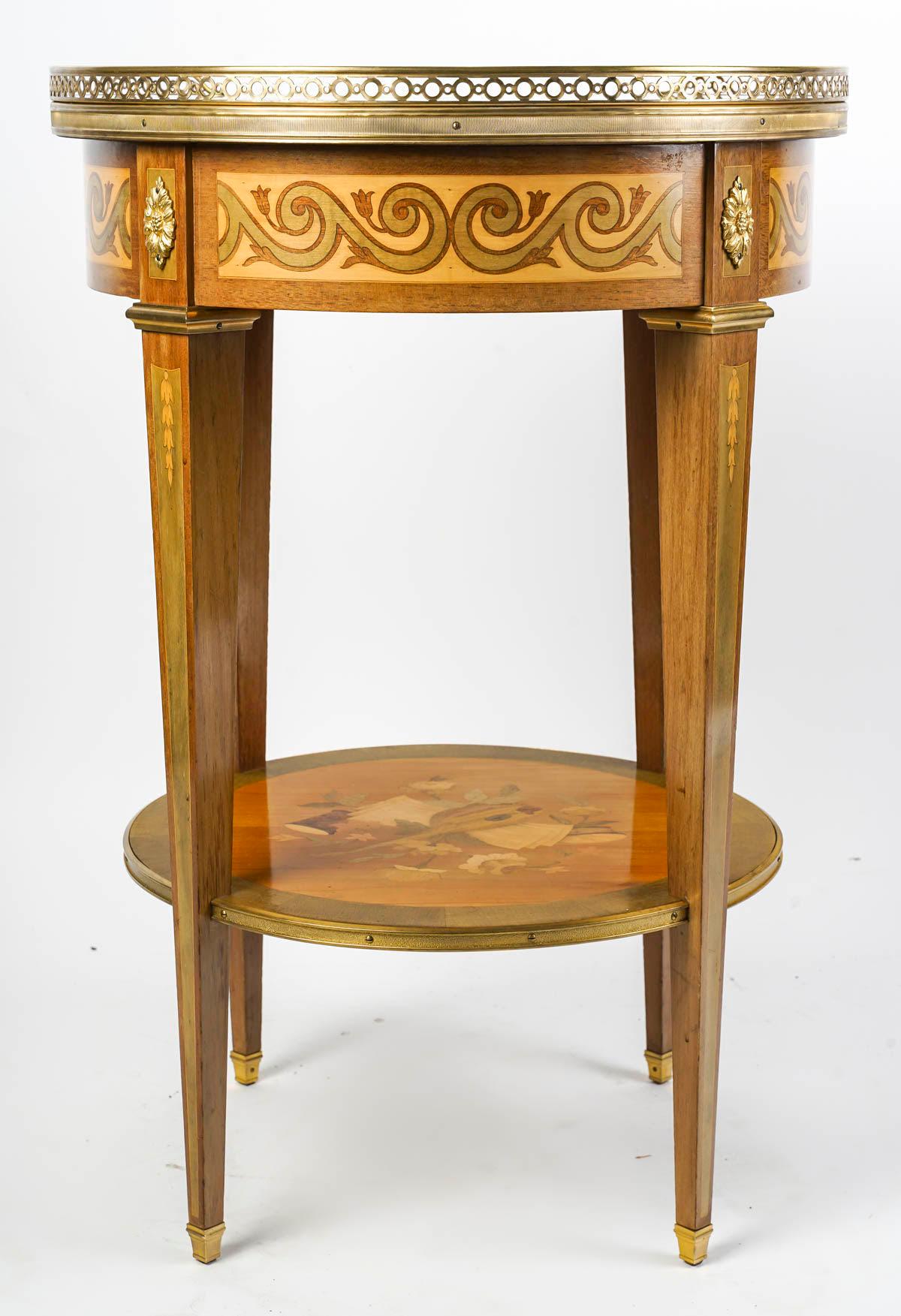 Louis XVI Style Pedestal Table, 19th Century, Napoleon III Period. 1