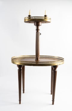 Louis XVI Style Pedestal Table and End of Sofa from the 19th Century.