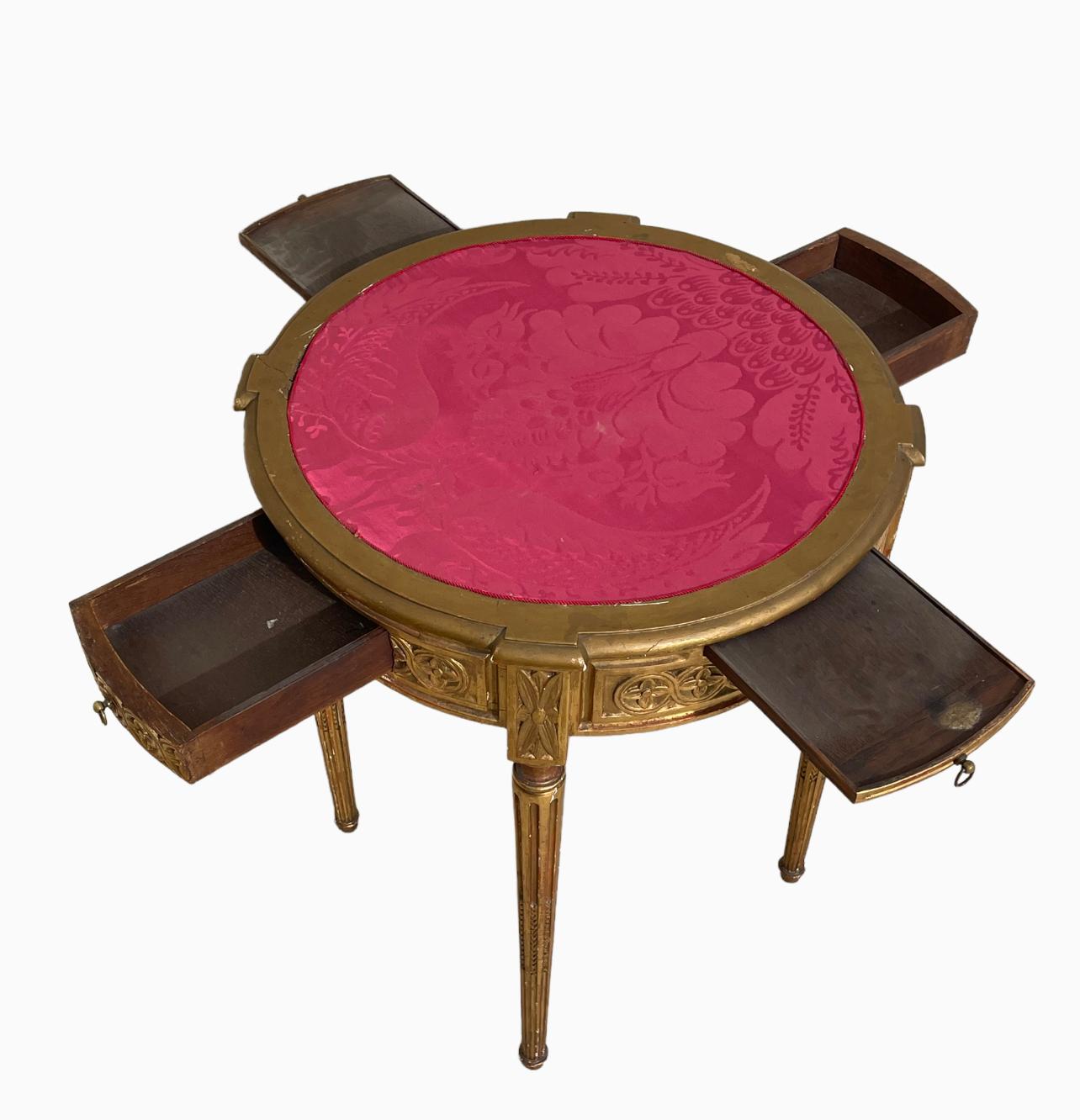 20th Century Louis XVI Style Pedestal Table For Sale