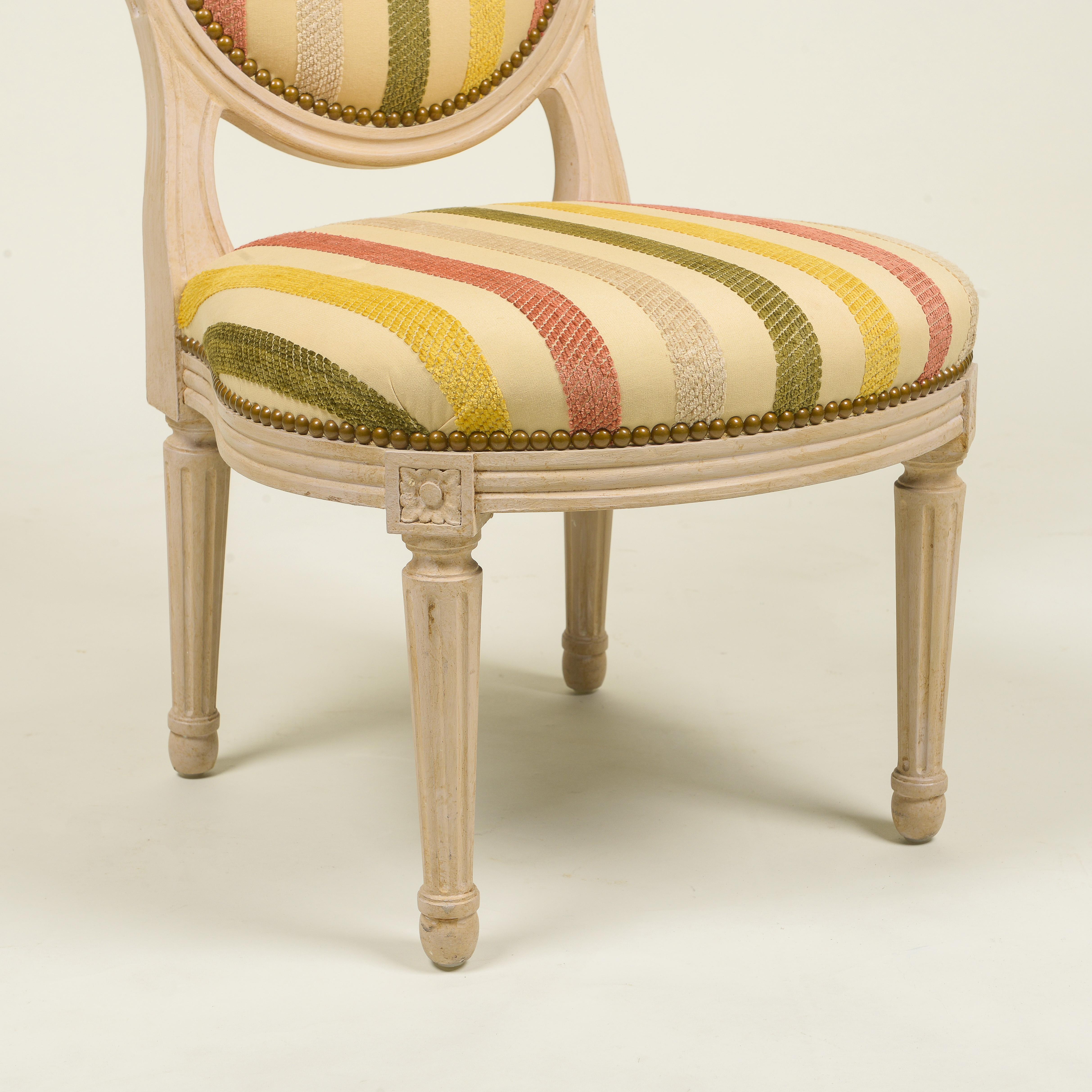 Louis XVI Style Pickled Pine Child's Chair 1