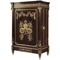 Louis XVI Style Plum-Pudding Mahogany Bas d’Armoire, circa 1880