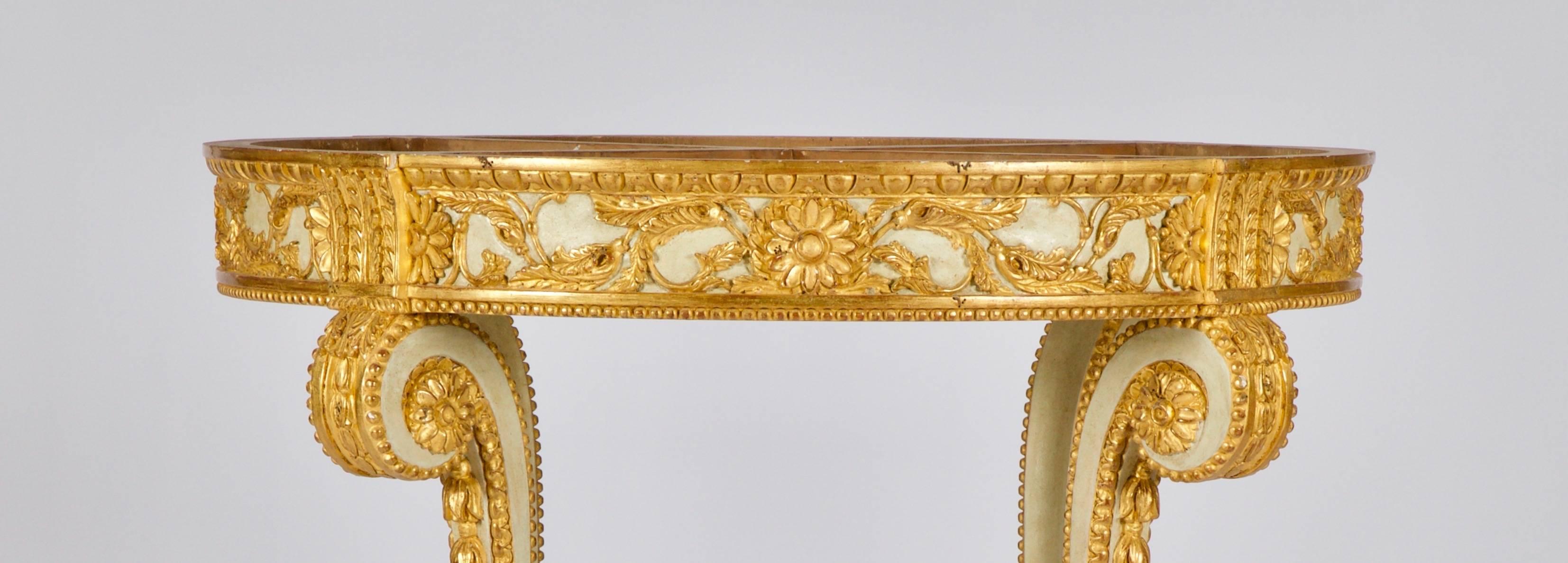 Contemporary Louis XVI Style Polychrome Console Table Reproduced by La Maison London