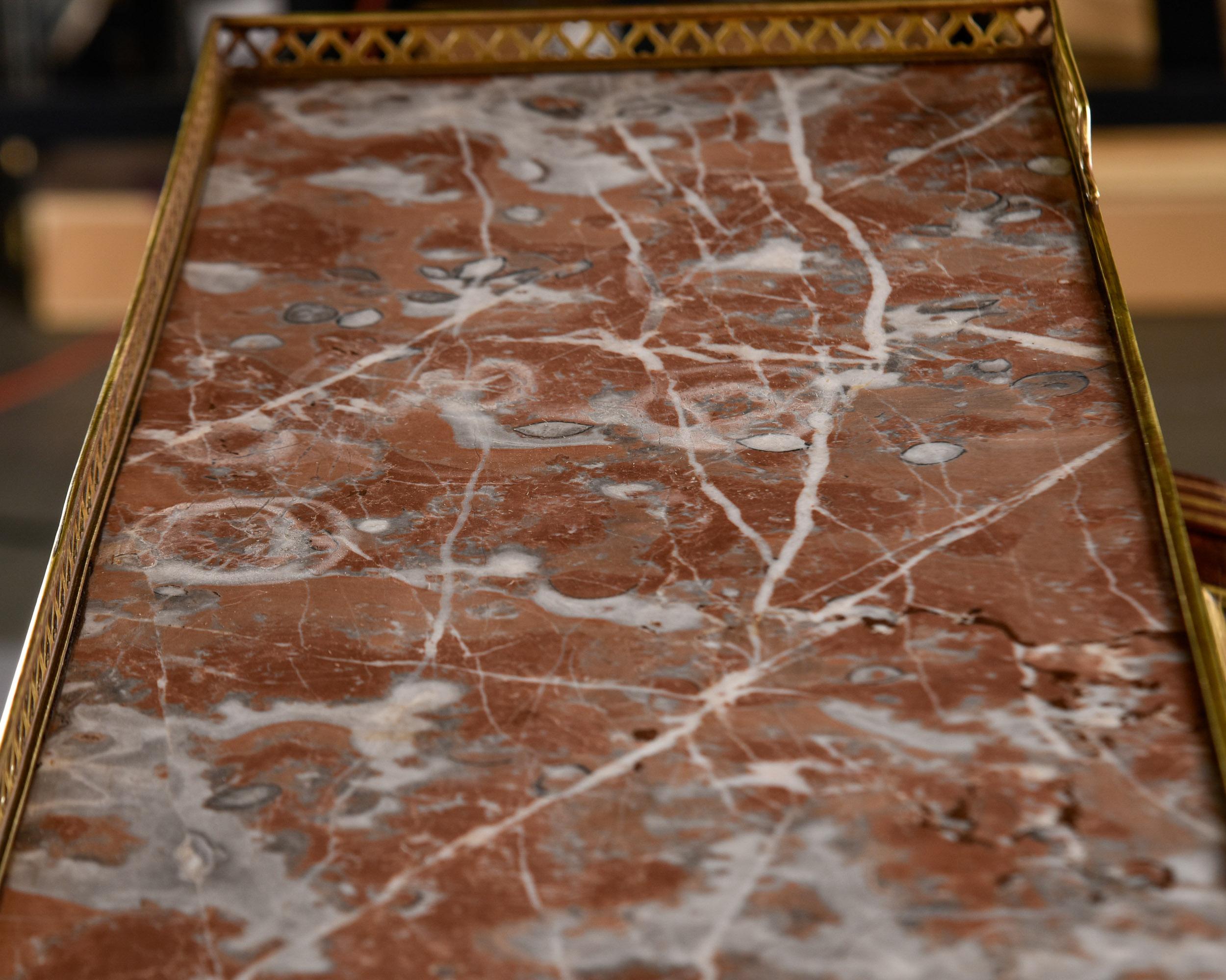 Louis XVI Style Roll Top Cylinder Desk 5