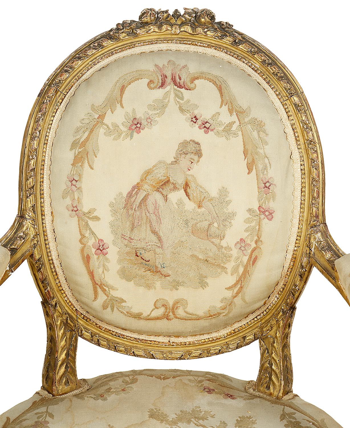 Louis XVI Style Salon Suite, 19th Century 1