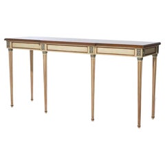 Konsolen- oder Sofatisch aus Seidenholz und polychromem Seidenholz im Louis-XVI.-Stil, 20. Jahrhundert