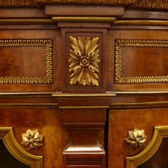 Louis XVI Style Satinwood Vitrine with Neoclassical Ormolu Mounts