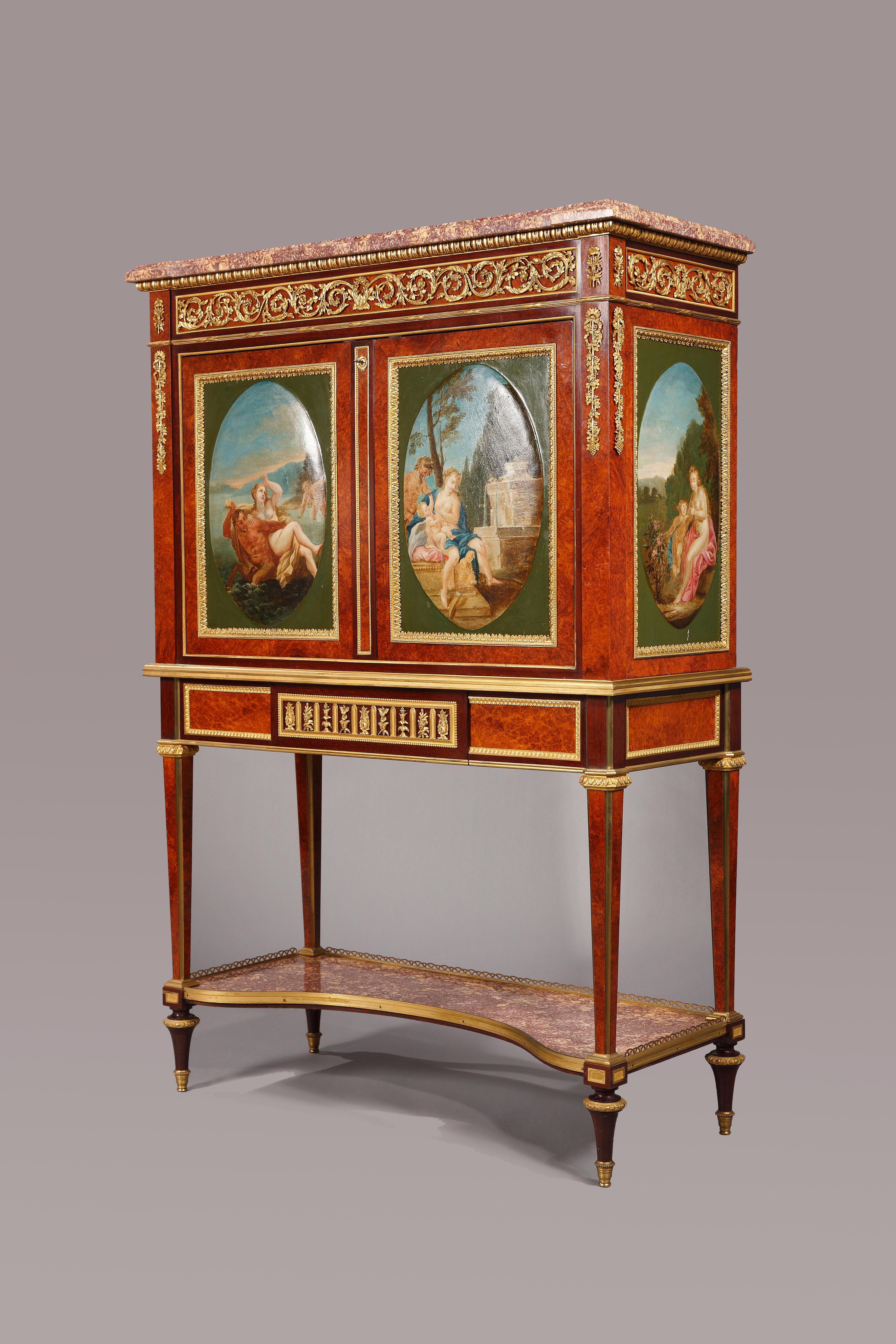 French Louis XVI Style Secretary by H. Dasson, France, Circa 1880 For Sale